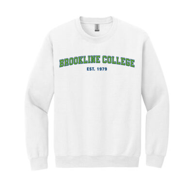 Gildan Brookline College Crewneck - White