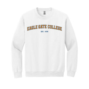 Eagle Gate College Crewneck - White