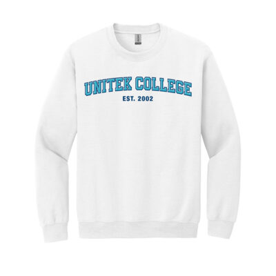 Gildan Unitek College Crewneck - White